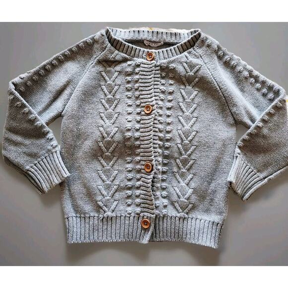 Jamie Kay Other - Jamie Kay 3T Gray Laurel Knit Sweater Unisex Fall Winter - D4‎